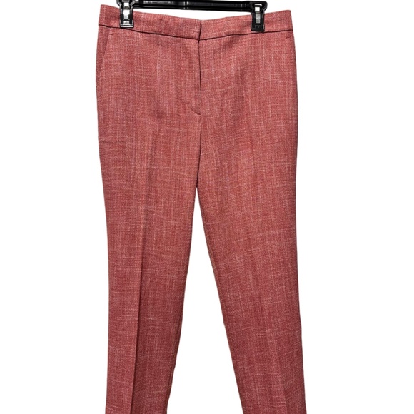 Ann Taylor | Women's Curvy Fit Coral Tapered Pants - Picture 2 of 7